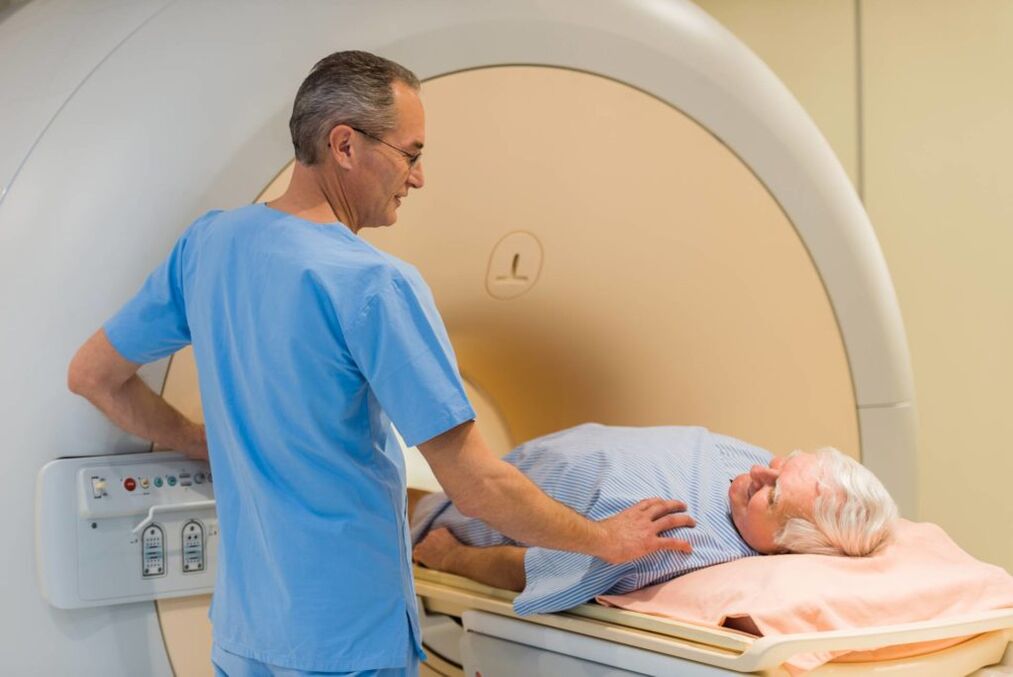 MRI diagnosis of calculous prostatitis